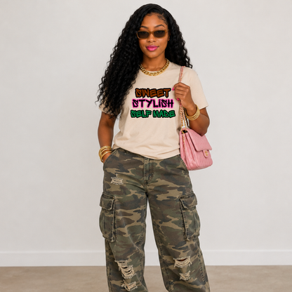 T Shirt- SWEET STYLISH SELF MADE
