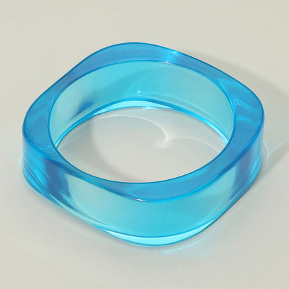 Bangles- Chunky Clear Resin Bracelet