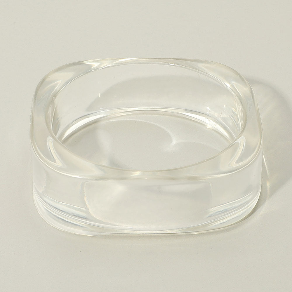 Bangles- Chunky Clear Resin Bracelet