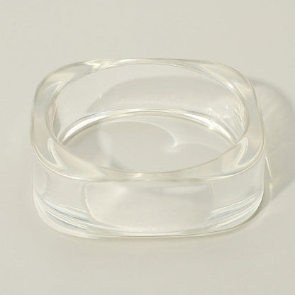 Bangles- Chunky Clear Resin Bracelet