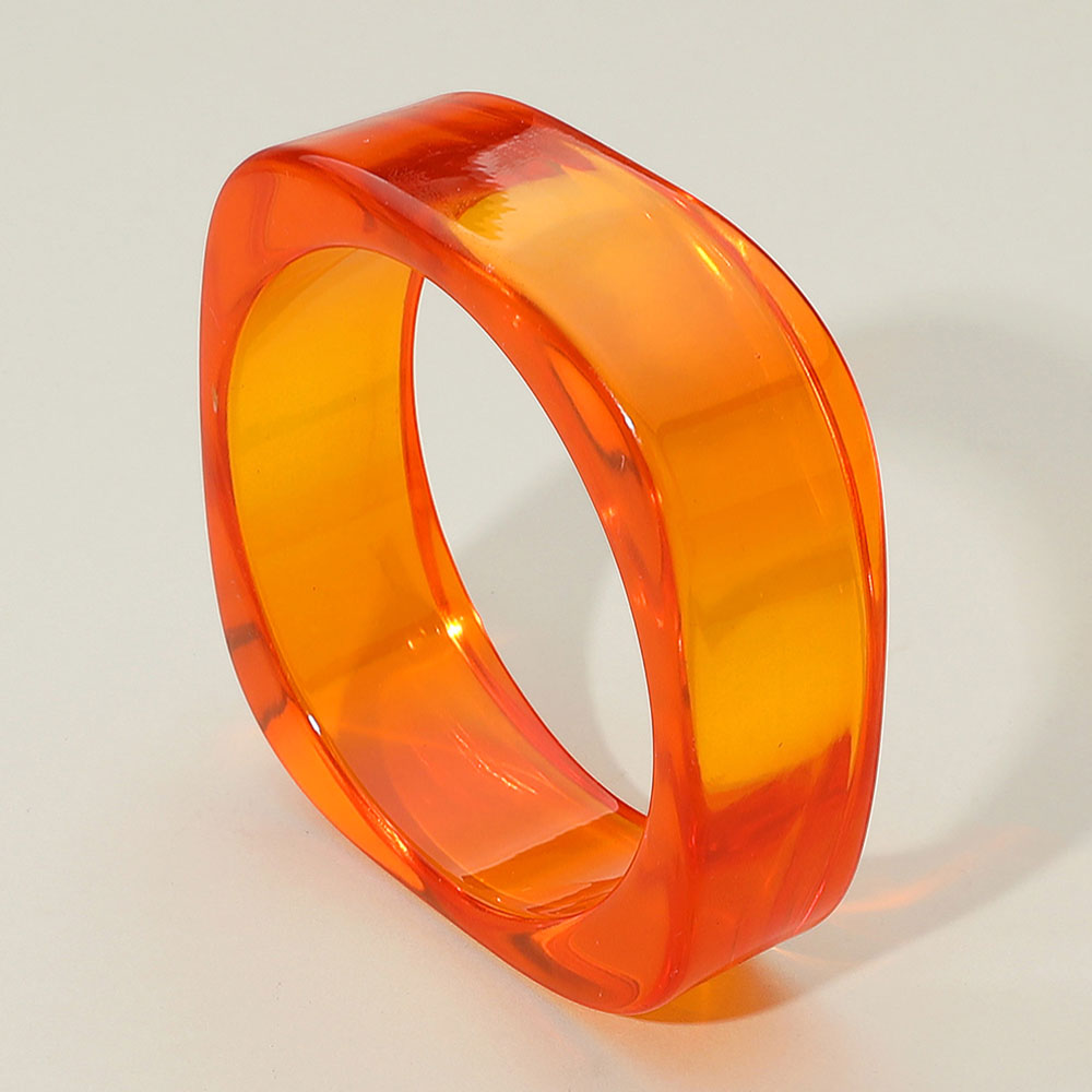 Bangles- Chunky Clear Resin Bracelet