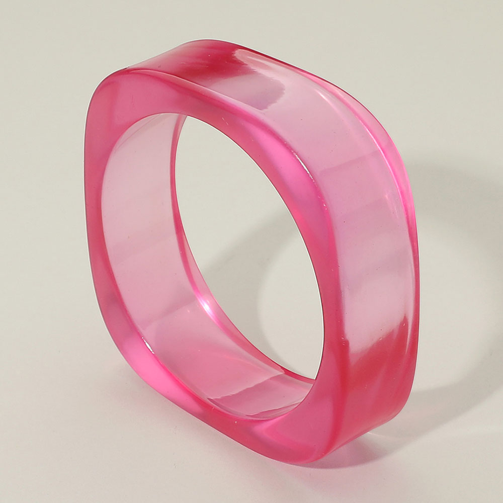 Bangles- Chunky Clear Resin Bracelet