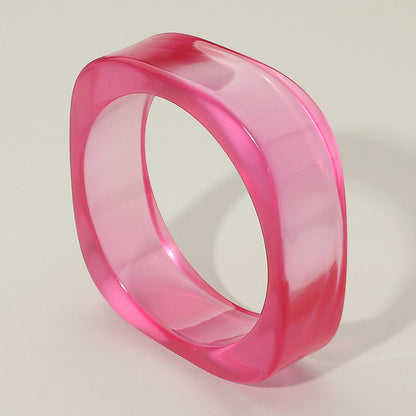 Bangles- Chunky Clear Resin Bracelet