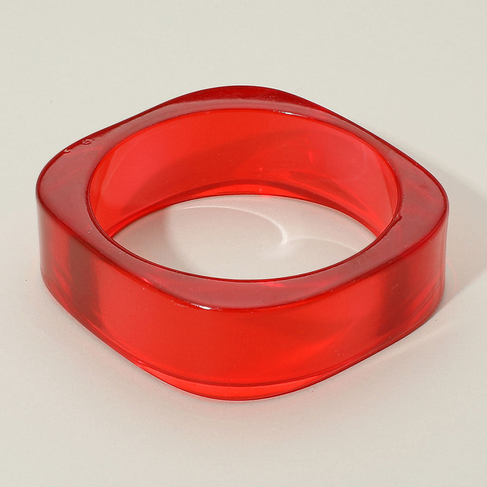 Bangles- Chunky Clear Resin Bracelet
