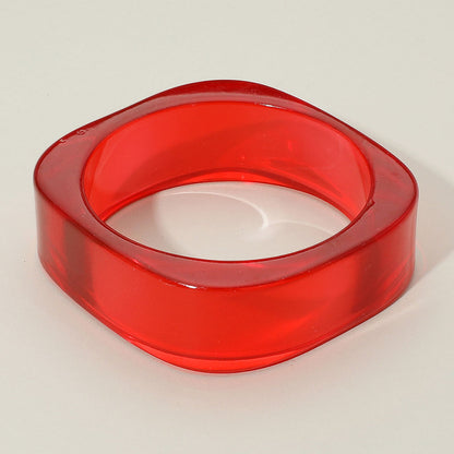 Bangles- Chunky Clear Resin Bracelet