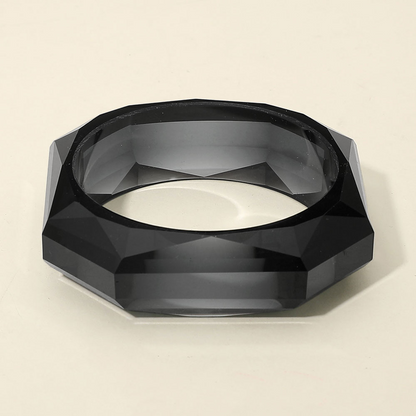Bangles- Miss Geo Clear Resin Bracelet
