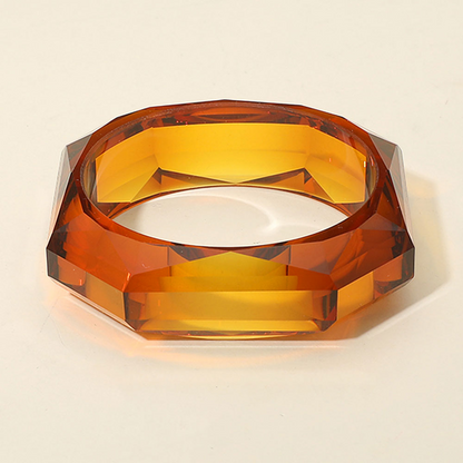 Bangles- Miss Geo Clear Resin Bracelet