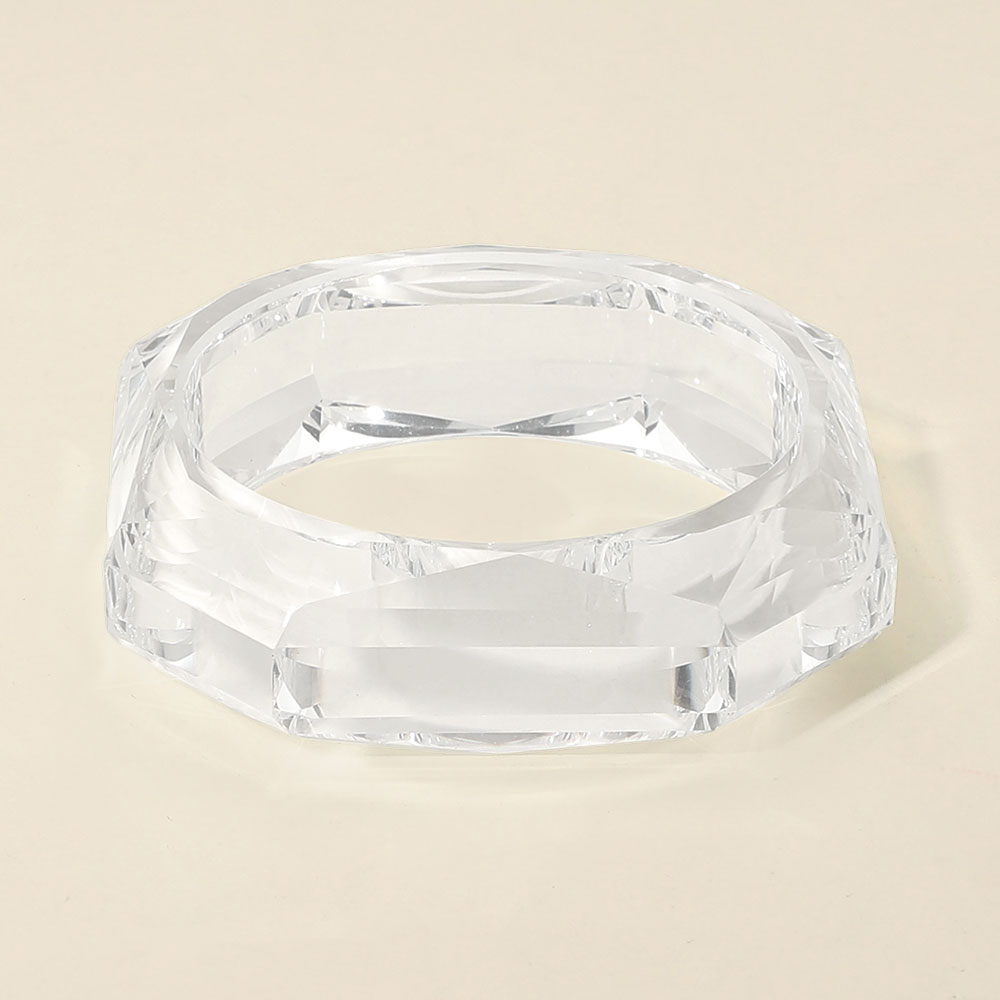 Bangles- Miss Geo Clear Resin Bracelet