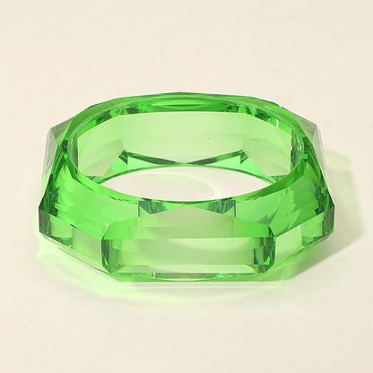 Bangles- Miss Geo Clear Resin Bracelet