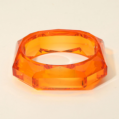 Bangles- Miss Geo Clear Resin Bracelet