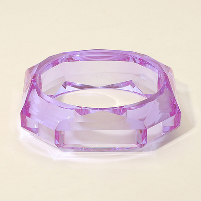 Bangles- Miss Geo Clear Resin Bracelet