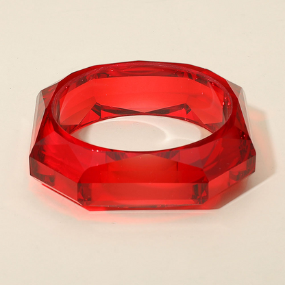 Bangles- Miss Geo Clear Resin Bracelet