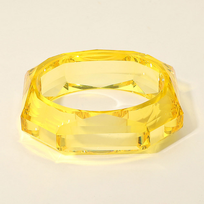 Bangles- Miss Geo Clear Resin Bracelet